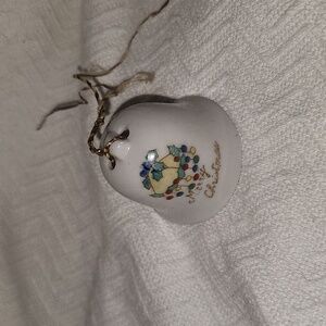 Vintage Japanese Christmas Bell Ornament.